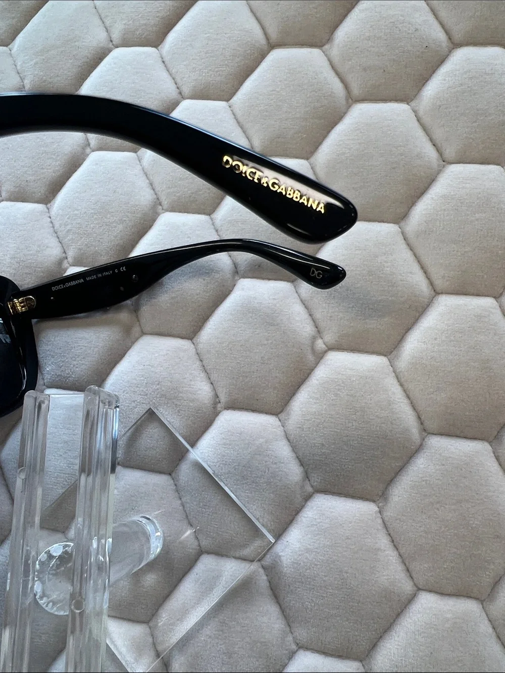 Authentic Dolce & Gabbana Black upsweep Women's Sunglasses